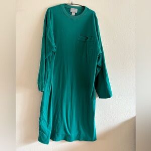 Teal Long Sleeve Dress